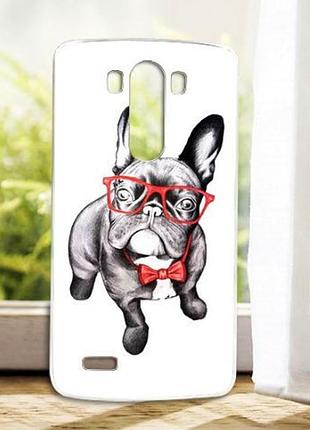 Силиконовый чехол накладка для lg g3 optimus d855 d857 с рисунком дог