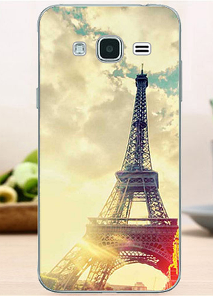 Силіконовий чохол для samsung galaxy j3 j300 з картинкою сонячний париж