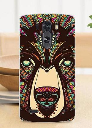 Оригинальный чехол бампер для lg g3 optimus d855 d857 с рисунком зентангл-медведь