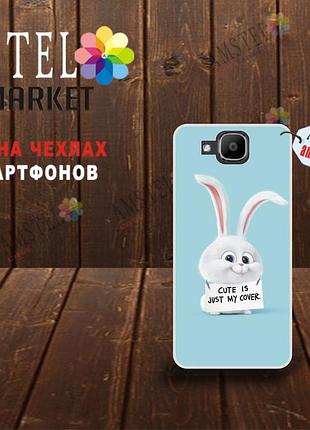 Оригинальный чехол панель накладка для doogee x9 mini с принтом зайка