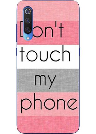 Силиконовый чехол для xiaomi mi 9 se с картинкой don't touch
