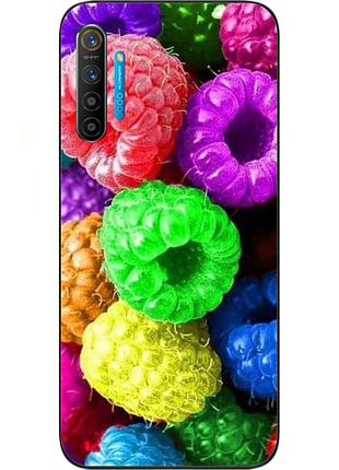 Чохол силіконовий для realme xt з картинкою малина