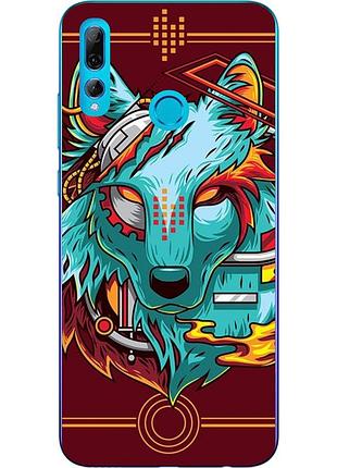 Силиконовый чехол с рисунком для huawei p smart plus 2019 волк