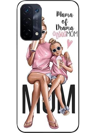 Бампер силиконовый чехол epik для oppo a54 5g с картинкой мама