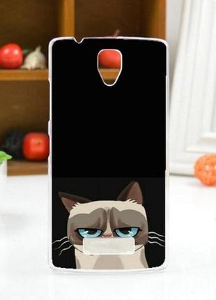 Оригінальний чохол панель накладка для lenovo a2010 з картинкою котяра