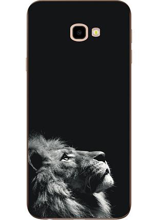 Чохол з картинкою (силікон) для samsung galaxy j4 plus 2018 лев