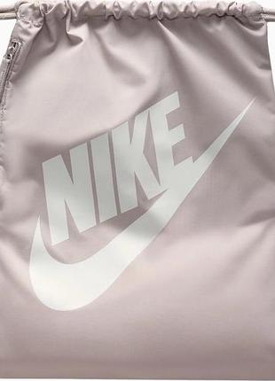 Рюкзак-мешок nike nk heritage drawstring 13l серый уни 33 х 43 см (dc4245-009)