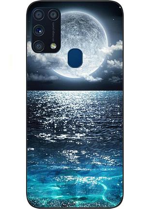 Силіконовий чохол з картинкою для samsung m31 galaxy m315f місяць