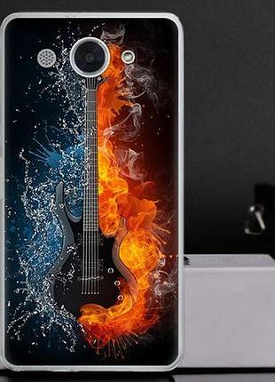 Оригінальний чохол бампер для huawei y3 2017 з картинкою гітара