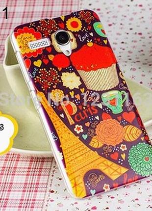 Чехол для lenovo a606 оригинальная панель накладка с рисунком сладкий париж