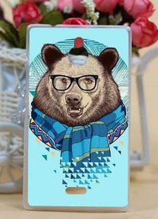 Оригінальний чохол для nokia x2 dual з малюнком вежа 7