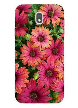 Силиконовый чехол для samsung j530 galaxy j5 2017 с картинкой цветы