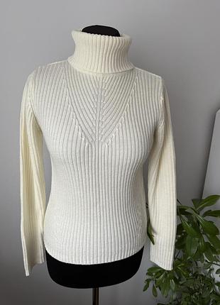 Базовый теплый гольф в рубчик м р от fluid knits