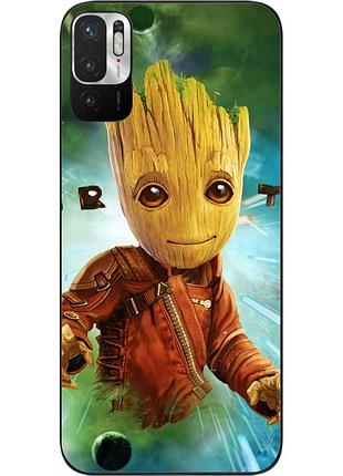Силіконовий чохол epik для xiaomi redmi note 10 5g з картинкою марвел грут