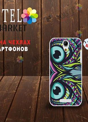 Ексклюзивний чохол накладка для doogee y100x з картинкою сова
