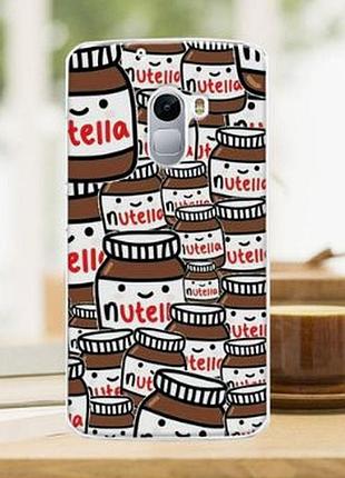 Силіконовий бампер для lenovo a7010 / vibe x3 lite з картинкою nutella