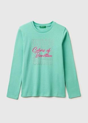Дитячий білий прямий реглан benetton 13d, m