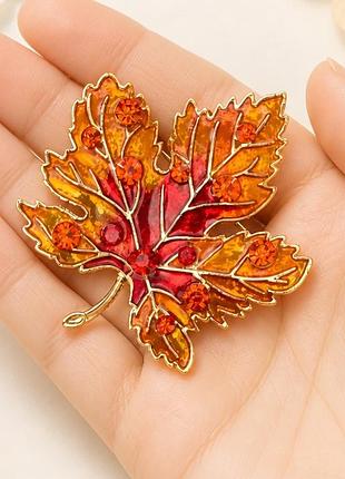 ✨🍁 подарунковий набір брошок «осінні кленові листки» в оригінальній коробці-валізці 🎁 7