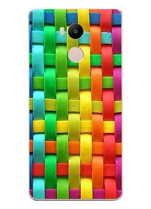 Эксклюзивный бампер с принтом для xiaomi redmi 4 pro / redmi 4 prime плетение