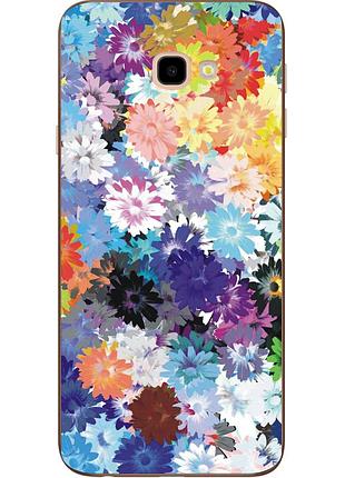 Оригінальний чохол накладка для samsung galaxy j4 plus 2018 з картинкою яскраві квіти