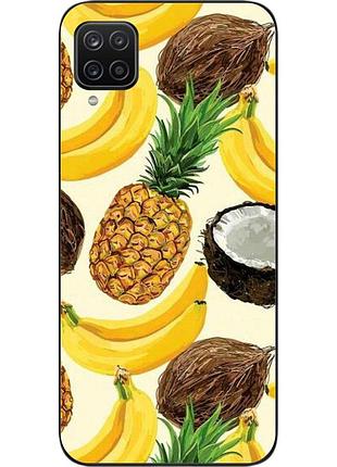 Силиконовый чехол бампер для samsung a12 galaxy a125f с картинкой фрукты