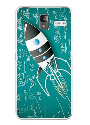 Оригінальний бампер для lenovo s580 з картинкою ракета