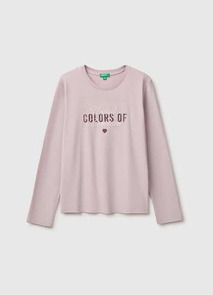 Дитячий бежевий прямий реглан benetton 197, kl