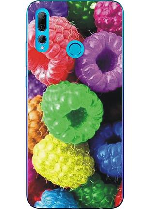 Чехол силиконовый для huawei p smart plus 2019 с картинкой малина