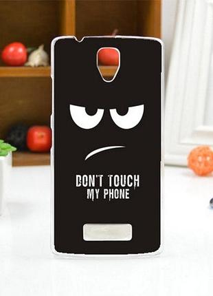 Оригінальний чохол панель накладка для lenovo a2010 з картинкою очі