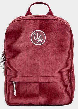 Рюкзак under armour loudon corduroy sm bp 10l бордовый жен 25x35,5x10 см