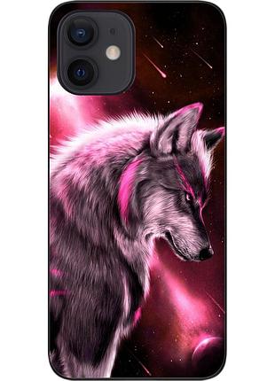 Силіконовий чохол для iphone 12 mini з картинкою вовк
