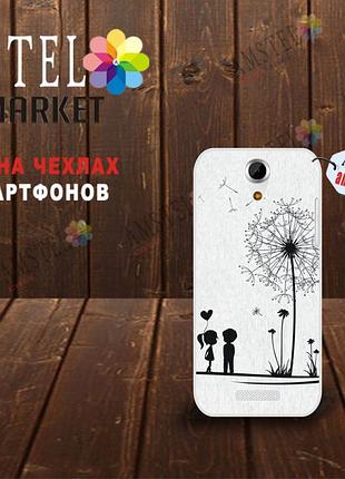 Оригинальный чехол панель накладка для doogee y100x с картинкой одуванчик