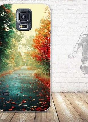 Чохол з картинкою (силікон) для samsung galaxy s5 i9600 осінь