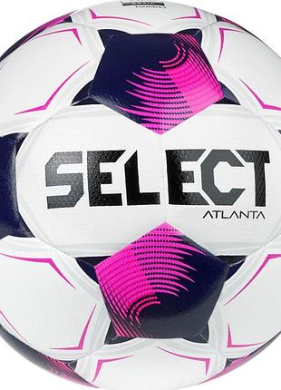 Мяч футбольный select fb atlanta fifa v26 белый, розовый 5