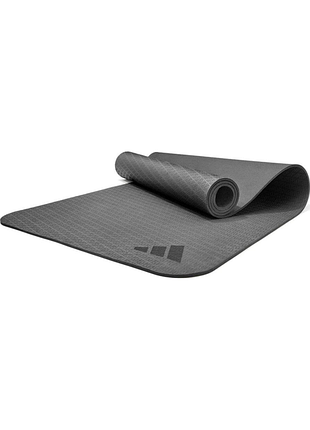 Коврик для йоги adidas yoga mat черный 183 х 61 х 0,6 см