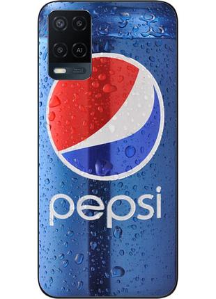 Силіконовий чохол для oppo a54 з картинкою pepsi