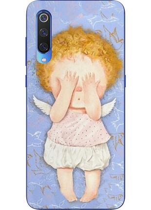 Бампер силіконовий чохол для xiaomi mi 9 з картинкою янголятко