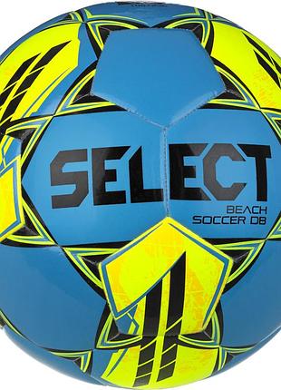 Мяч для пляжного футбола select beach soccer db v23 синий, желтый уни 5