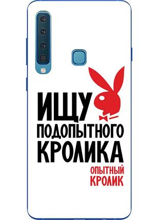 Силиконовый чехол бампер для samsung galaxy a9 2018 с картинкой кролик