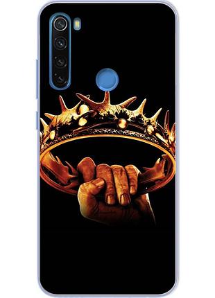 Силиконовый чехол с рисунком для xiaomi redmi note 8t корона