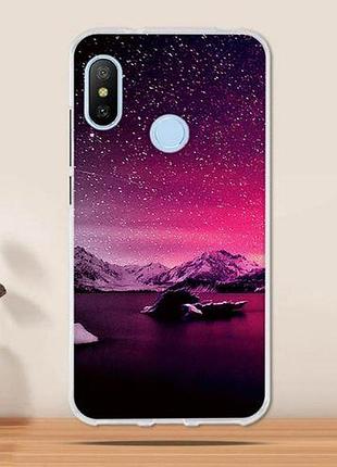 Оригінальний чохол панель накладка для xiaomi mi a2 / mi 6x з картинкою зоряне небо