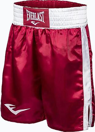 Шорти боксерські everlast boxing trunks 23 in червоний уні l (p00000935-rd-wh-l)