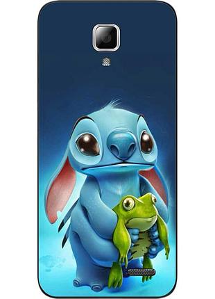 Силіконовий чохол бампер для lenovo a536 з картинкою стіч