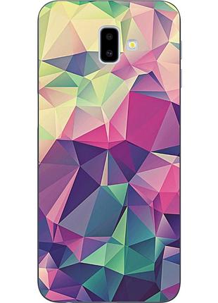 Оригінальний tpu чехол з принтом для samsung galaxy j6 plus 2018 абстракція