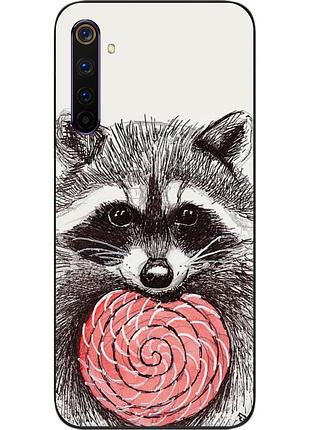 Силіконовий чохол для realme 6 pro з картинкою єнот