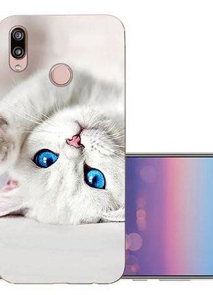Оригинальный чехол накладка для huawei p20 lite с картинкой котенок