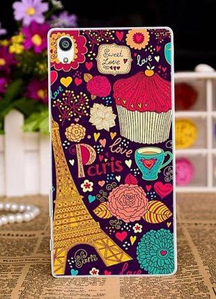 Чехол с картинкой (силикон) для sony xperia xa f3111 f3112 f3115 f3116 сладости