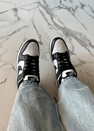Кроссовки nike dunk black white арт 0099 3