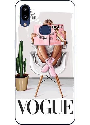 Бампер силиконовый чехол для samsung a10s galaxy a107f с картинкой vogue