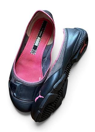 Чорні вінтажні балетки puma vintage
